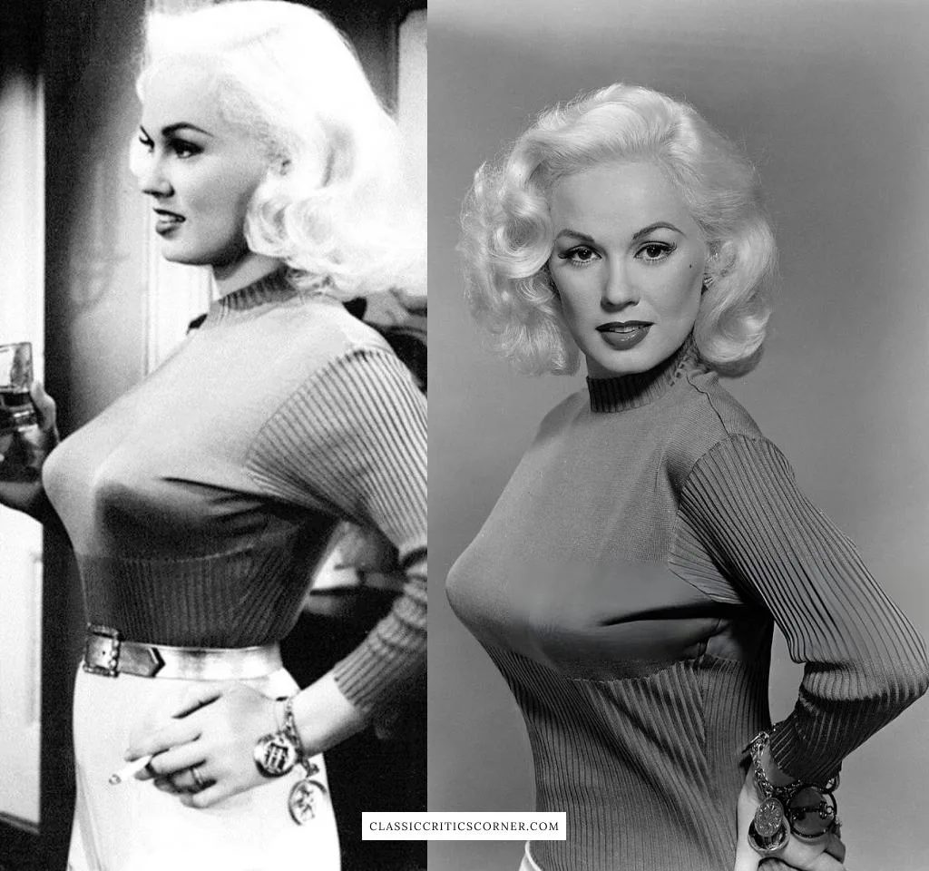 Images of Mamie Von Doren wearing bullet bras.