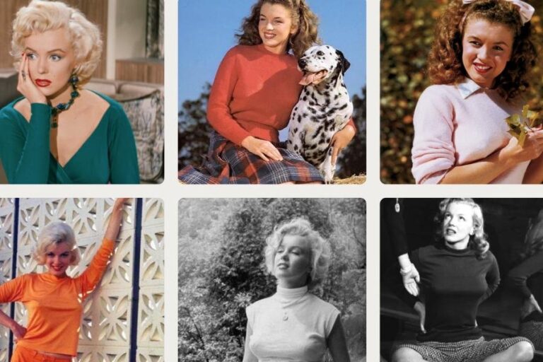 33 Bombshell Marilyn Monroe Sweater Outfits from the 1940s – 1960s