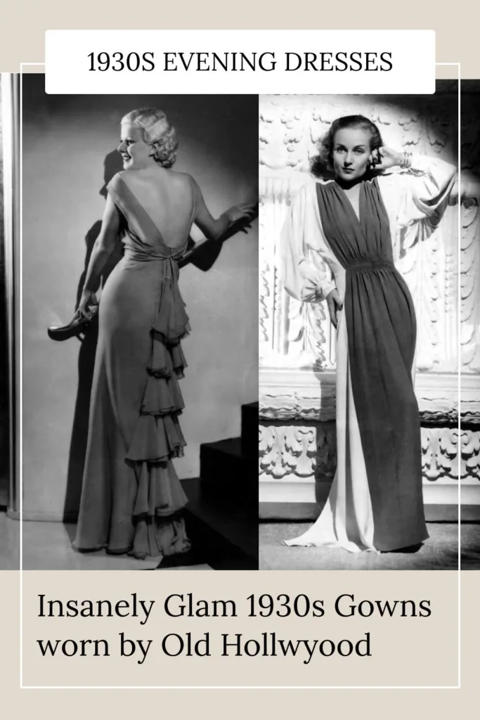 Insanely Glam 1930s Evenings Gowns worn by Old Hollywood