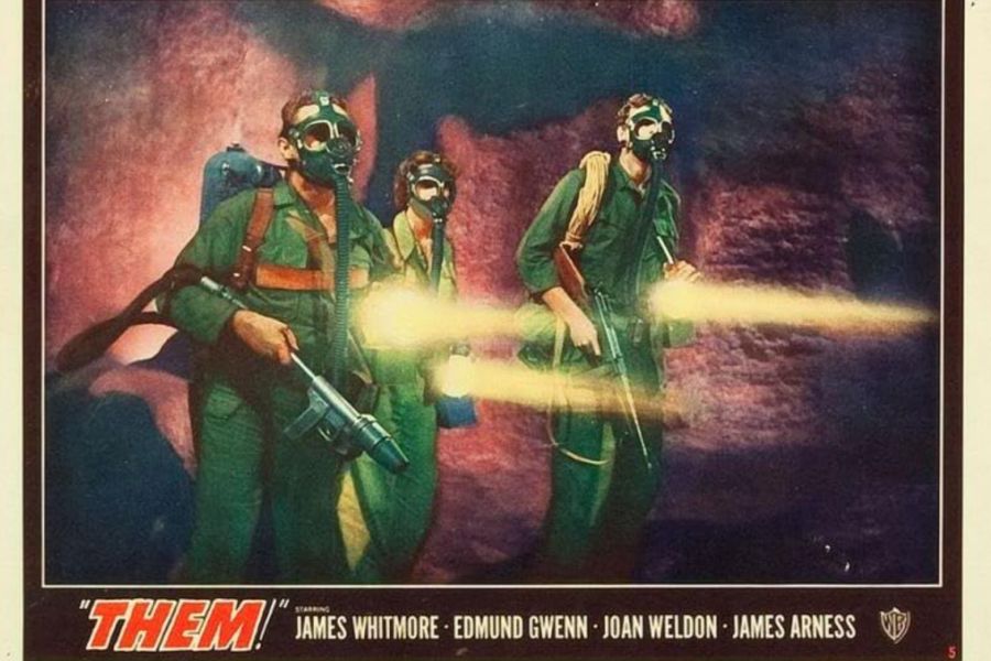 Image of movie poster from the 1950s Sci-Fi movie "Them!"