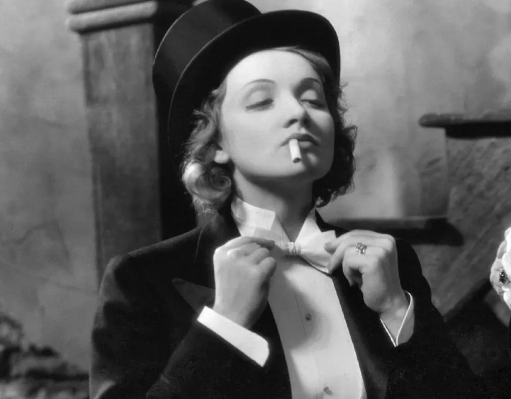 Image of Marlene Dietrich in "Morocco."