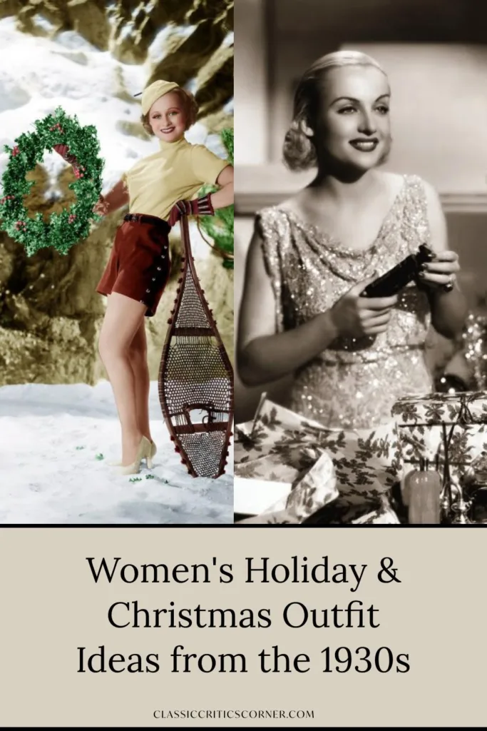 Womens Holiday and Christmas Outfits from the 1930s