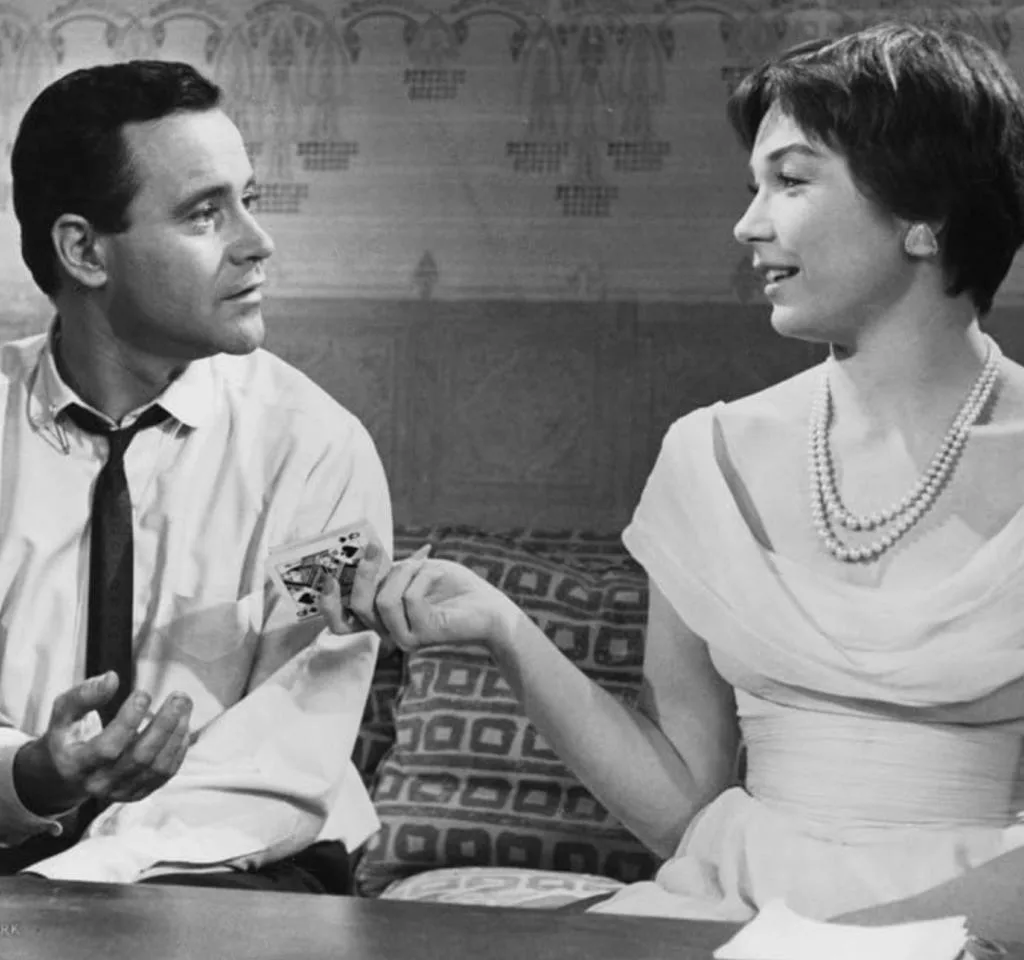 Image of Jack Lemmon and Shirley MacLaine in "The Apartment"