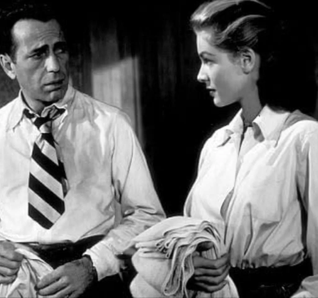 Image of Humphrey Bogart and Lauren Bacall in Key Largo