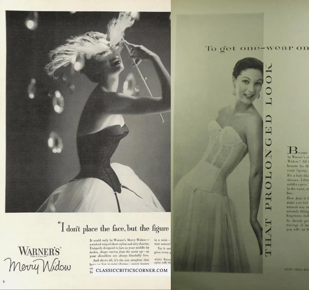 Images of 1950s corset ads