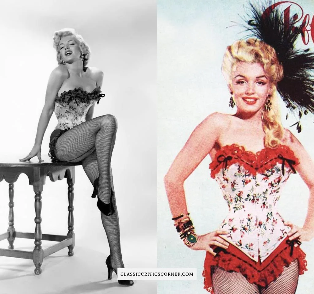 Image of Marilyn Monroe wearing a corset in the River of No Return