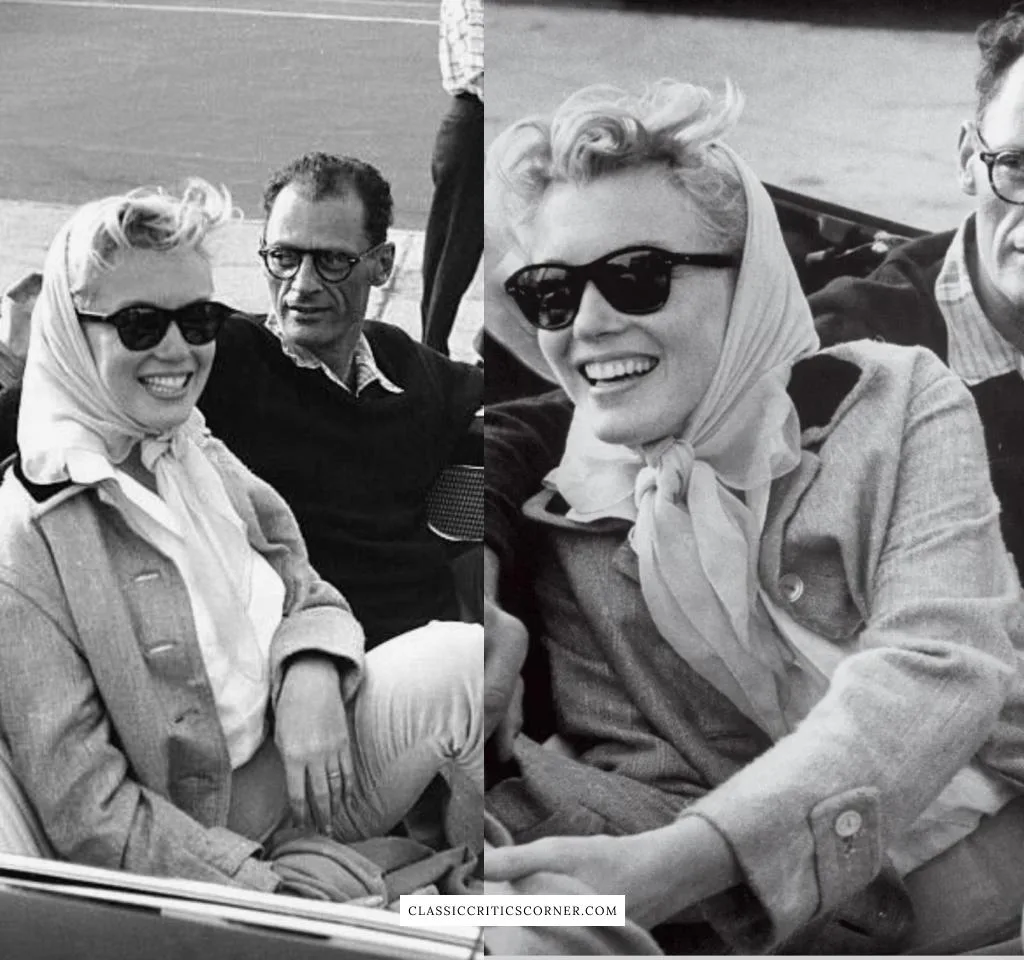 Images of Marilyn Monroe and Arthur Miller