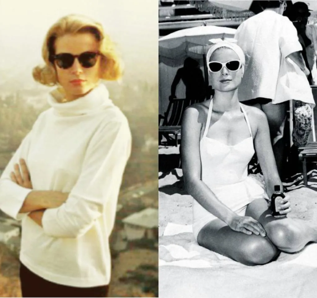Images of Grace Kelly wearing sunglasses