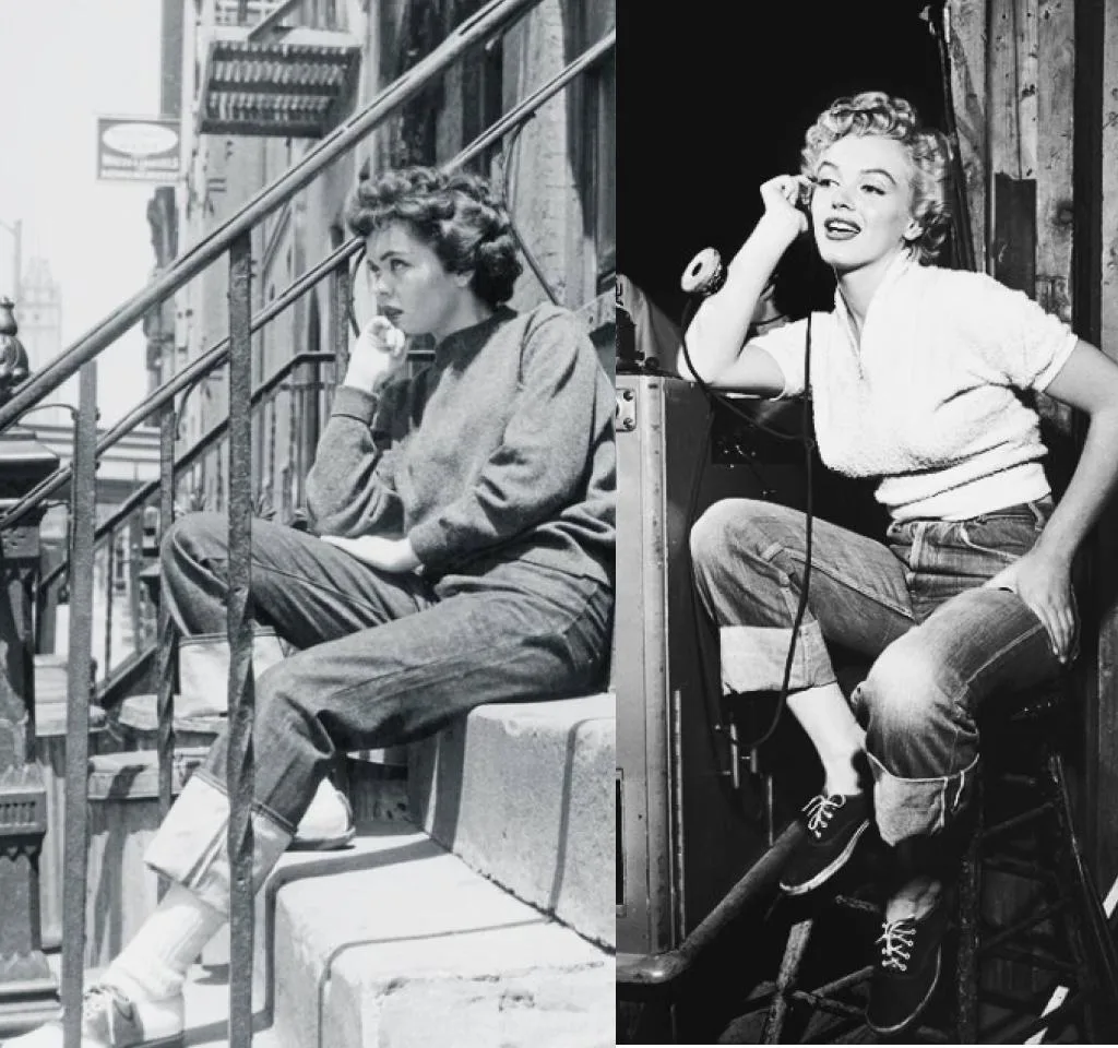 Images of 1950s bobby soxer fashion